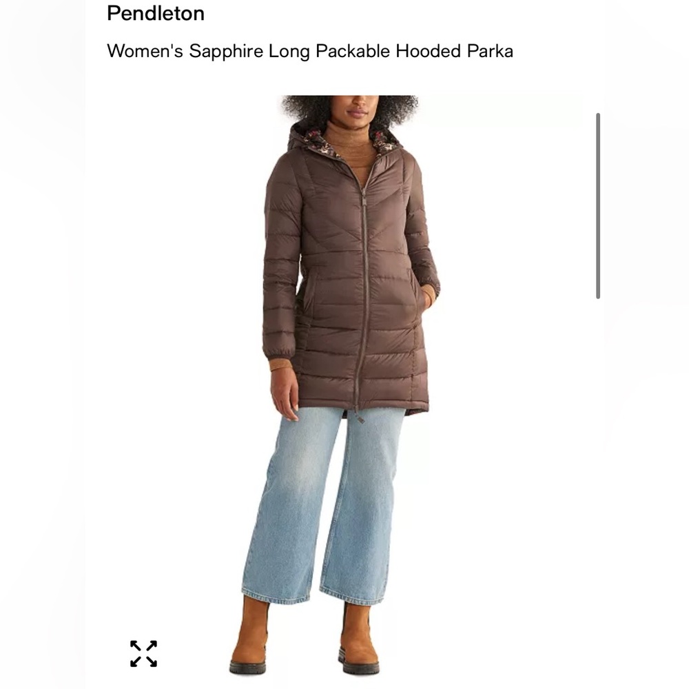 Pendleton Women's Quilted Puffer Coat - Brown